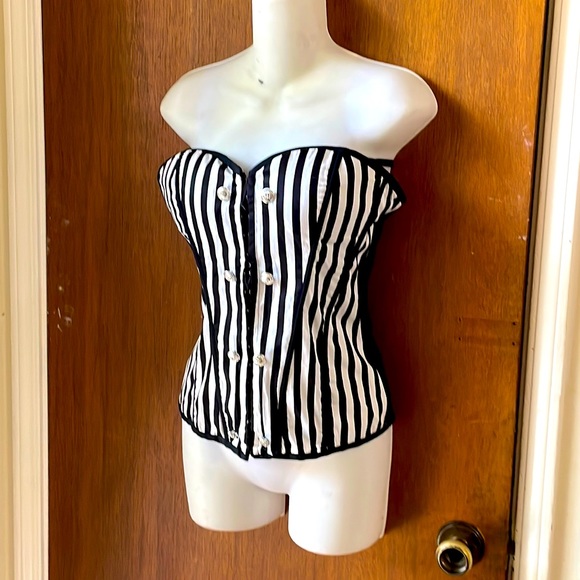 Yandy | Tops | Striped Corset Top | Poshmark